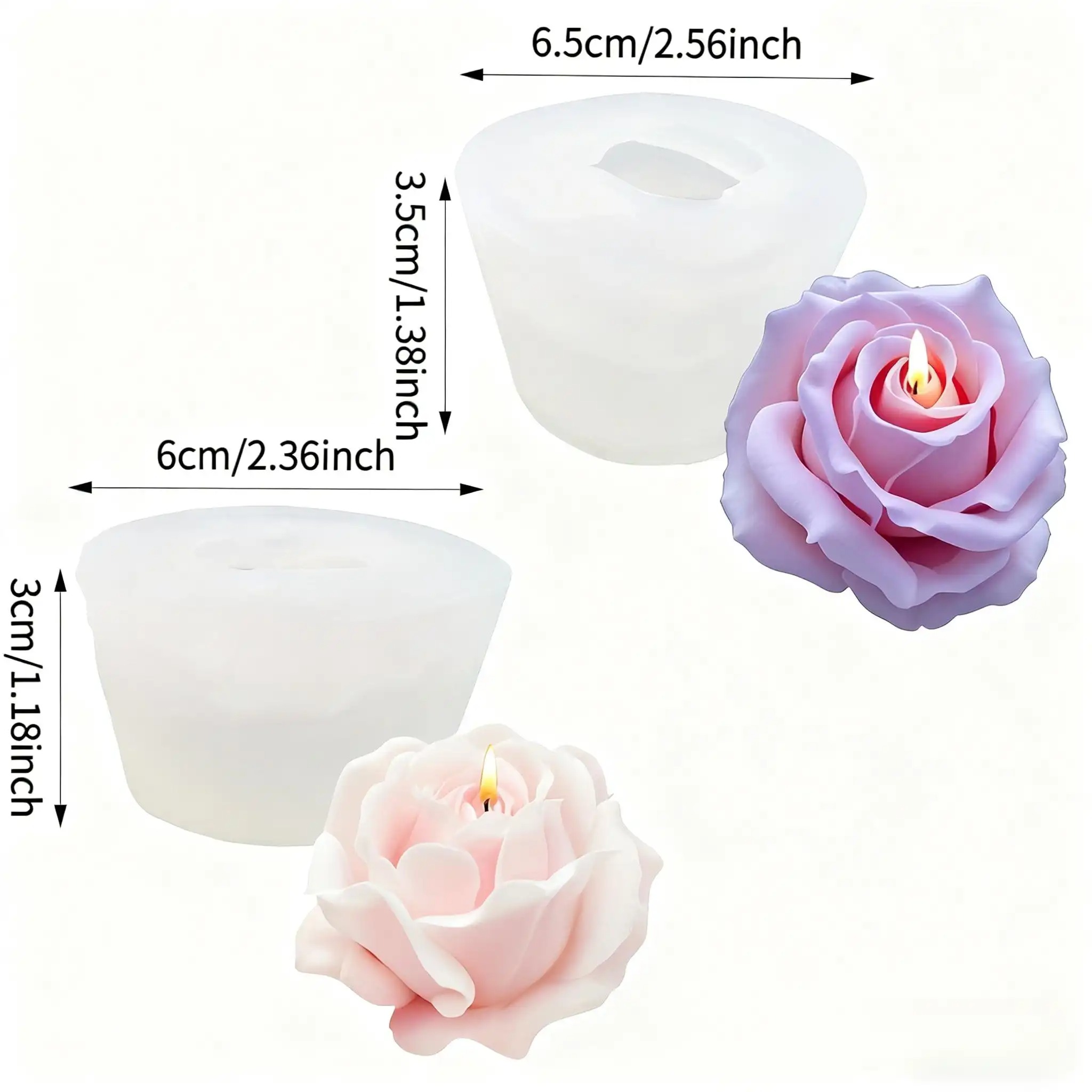 2-teiliges, romantisches 3D-Ro – Soap Making Gifts Bewertung und Preis