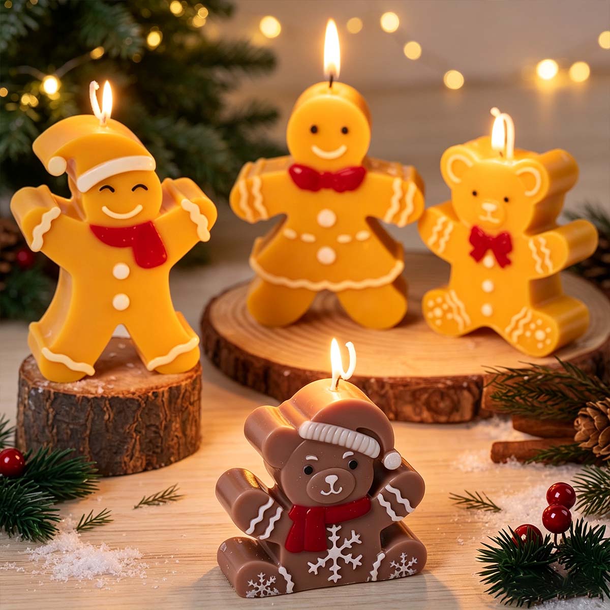 Lebkuchenmann-Bär Silikon-Kerz – Soap Making Gifts Bewertung und Preis